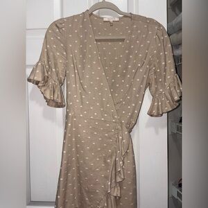 Linen Blend Wrap Dress Size 6 - Shop to Rescue 🐶